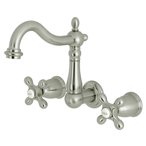 Heritage KS1258AX 8-Inch Center Wall Mount Bathroom Faucet KS1258AX